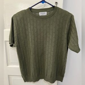 Alfred Dunner Olive Short Sleeve Tee